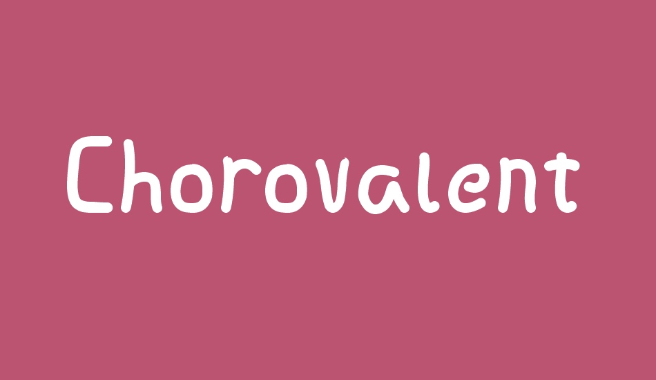 Chorovalent Deputy font big