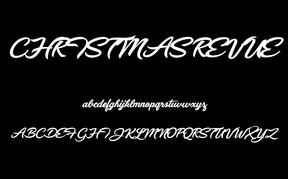 Christmas Revue free font