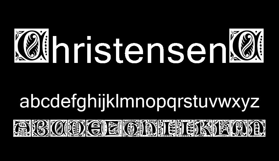 ChristensenCaps font