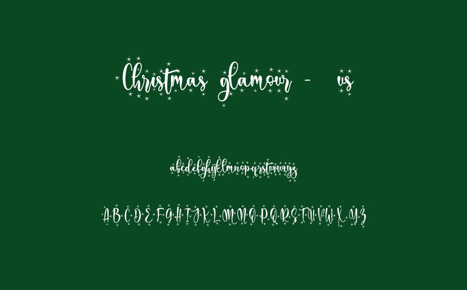 Christmas Glamour font