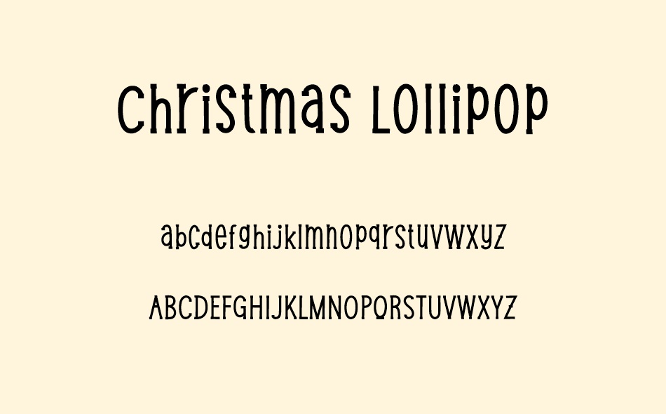 Christmas Lollipop font