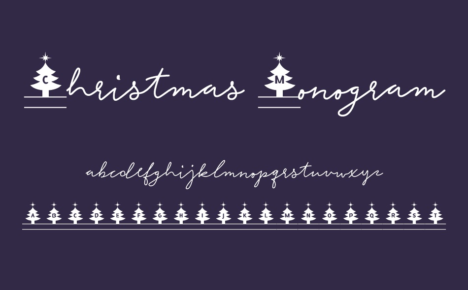 Christmas Monogram font