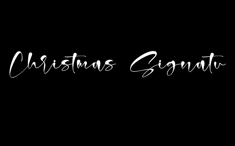 Christmas Signature font big