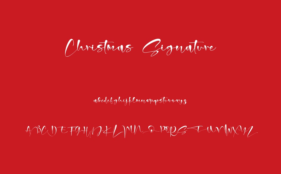 Christmas Signature font