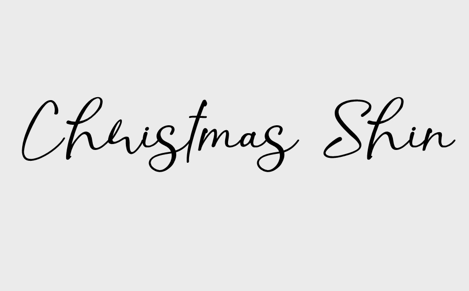 Christmas Shine font big