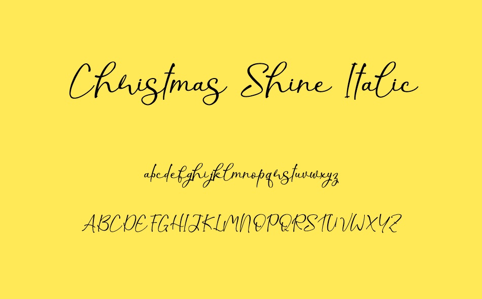 Christmas Shine font