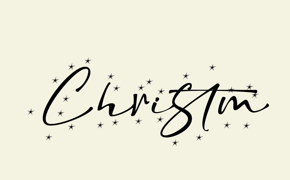 Christmas Snowflake font big