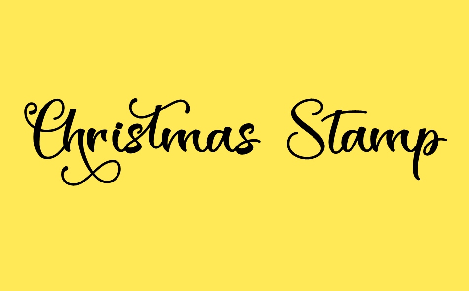 Christmas Stamp font big