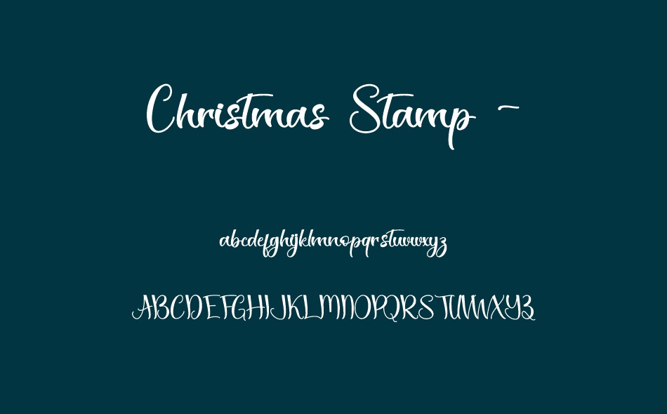 Christmas Stamp font