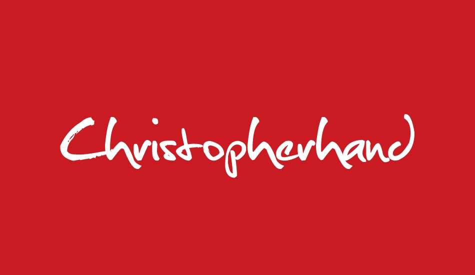 Christopherhand font big