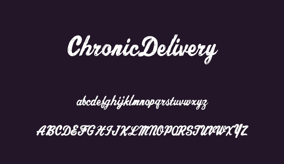 ChronicDelivery font