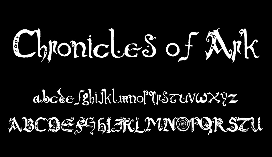 Chronicles of Arkmar font