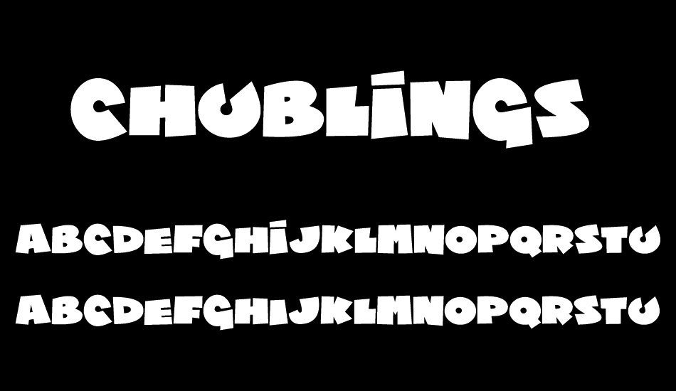 Chublings font