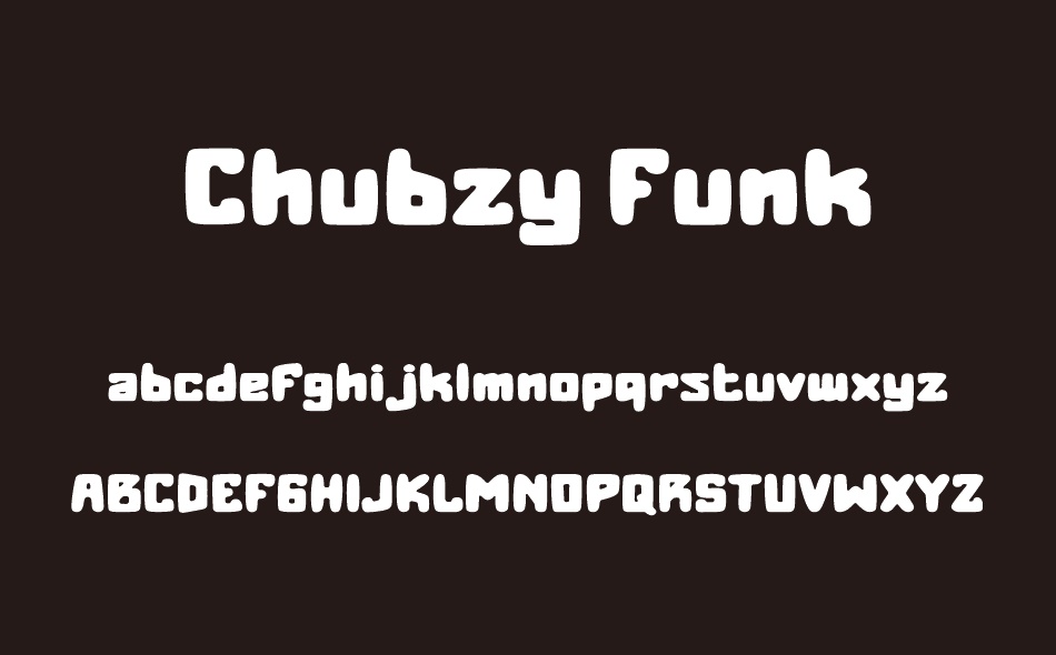 Chubzy Funk font