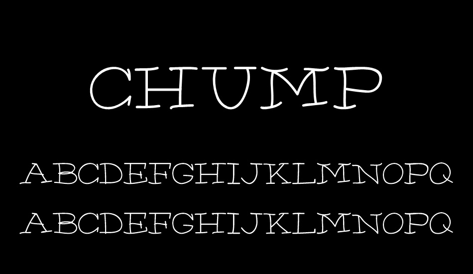 Chump font