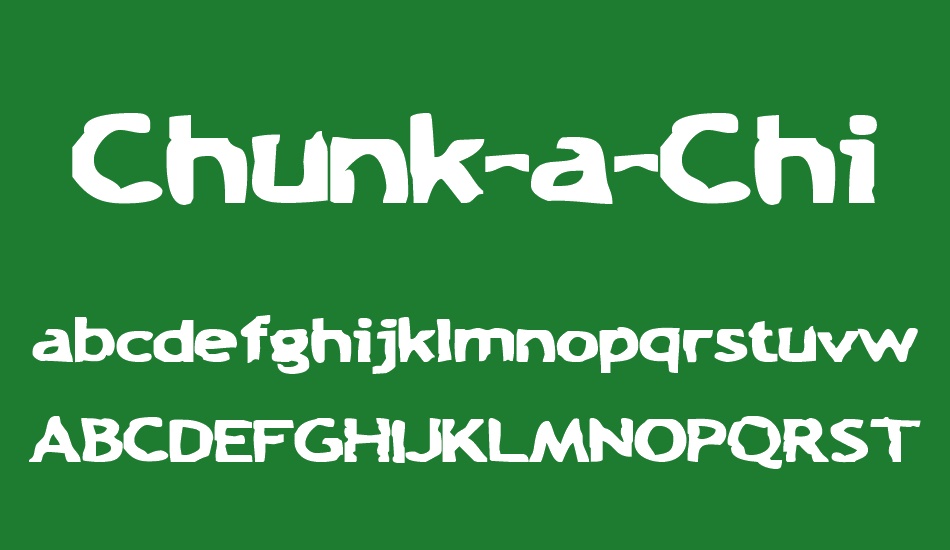 Chunk-a-Chip font