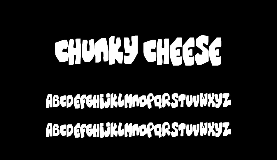 Chunky Cheese font
