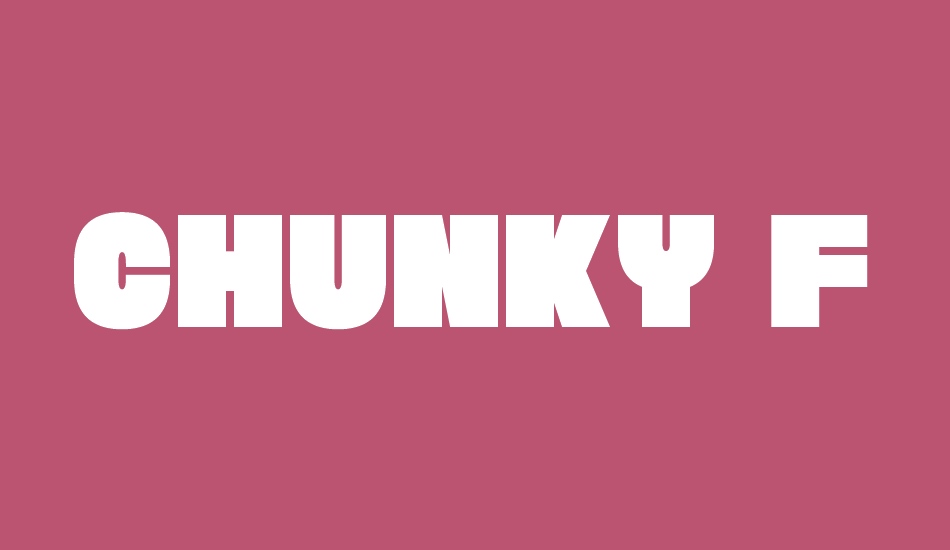 Chunky Funks font big