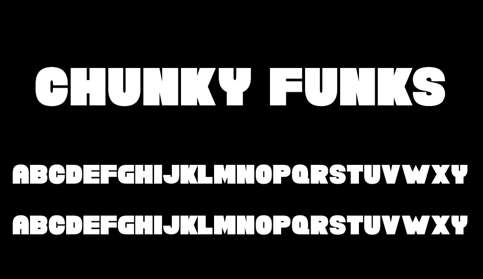 Chunky Funks font