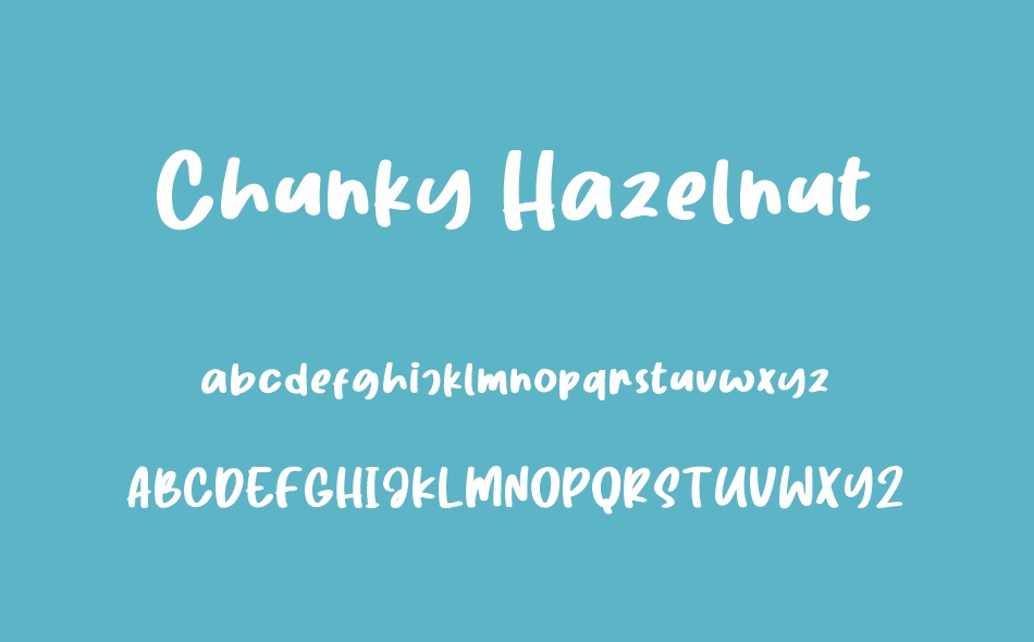 Chunky Hazelnut font