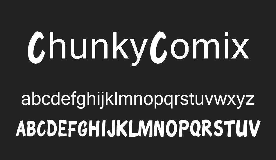 ChunkyComix font