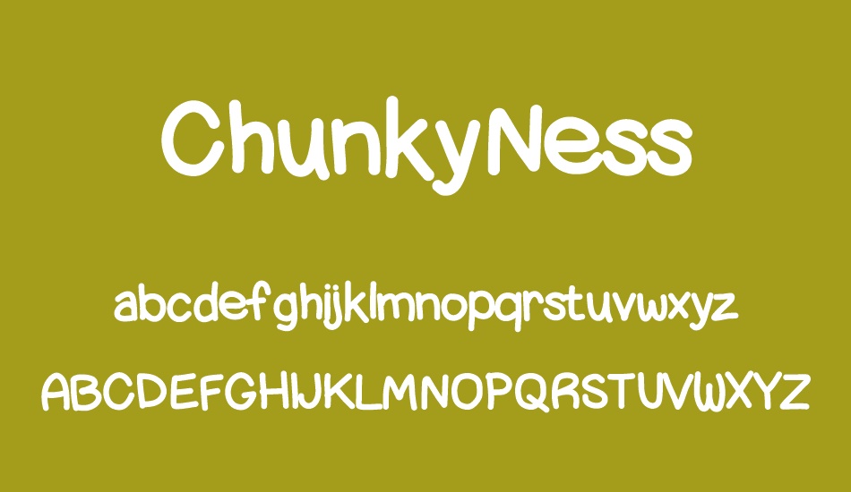 ChunkyNess font