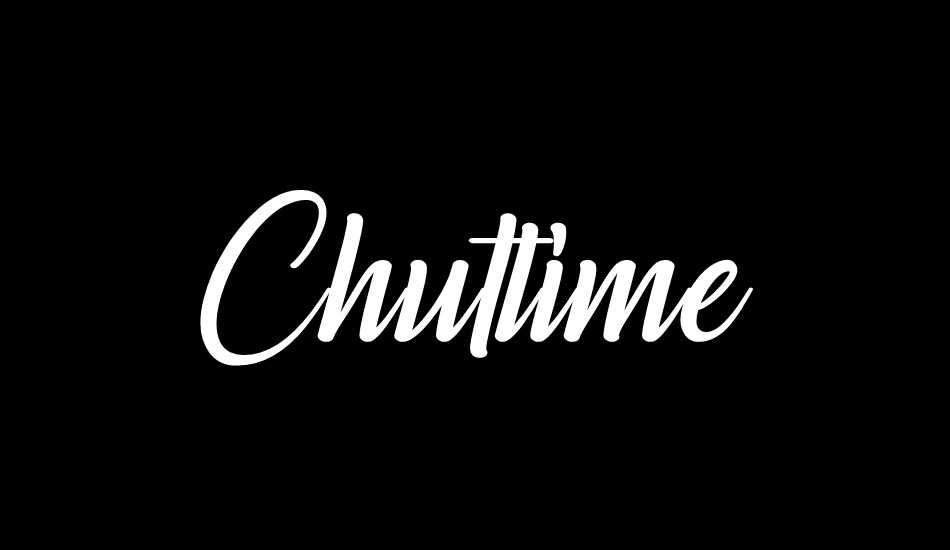 Chuttime Personal Use Only font big