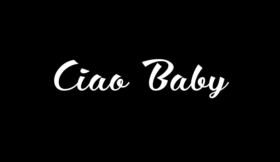 Ciao Baby font big