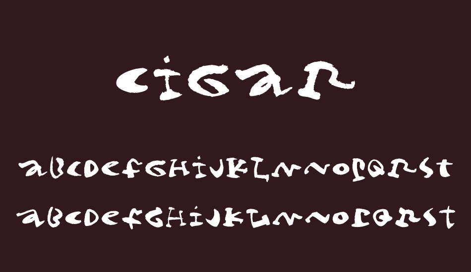 Cigar font