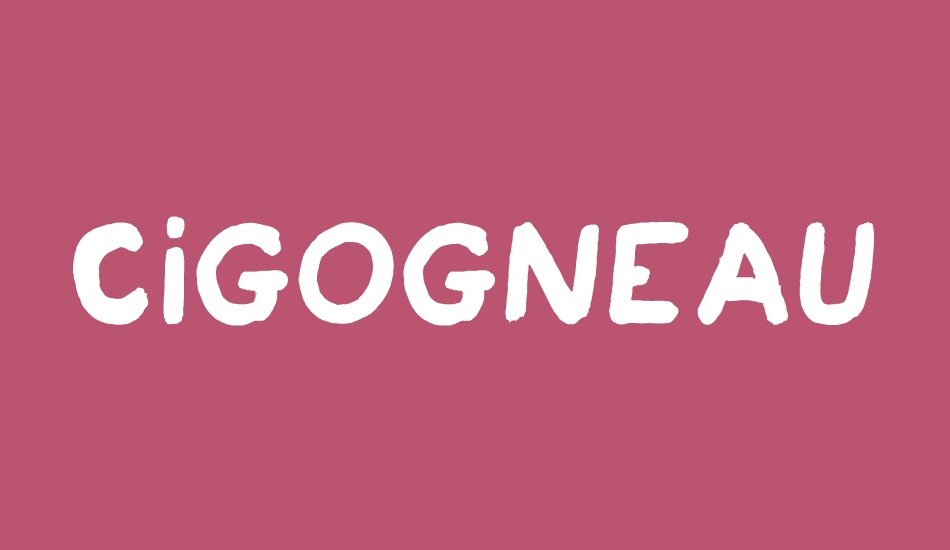 Cigogneau font big