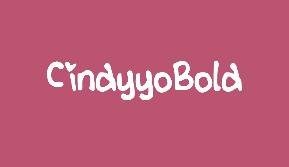 CindyyoBold font big