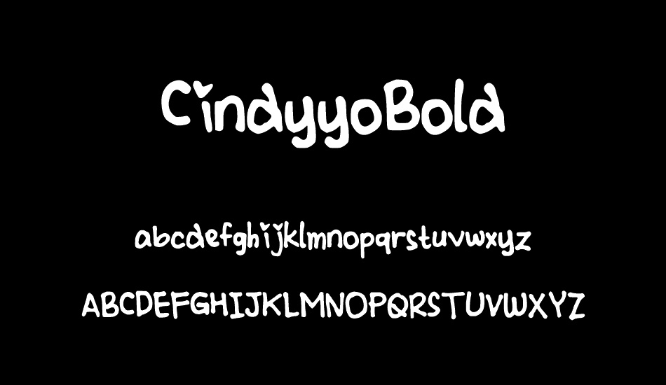 CindyyoBold font