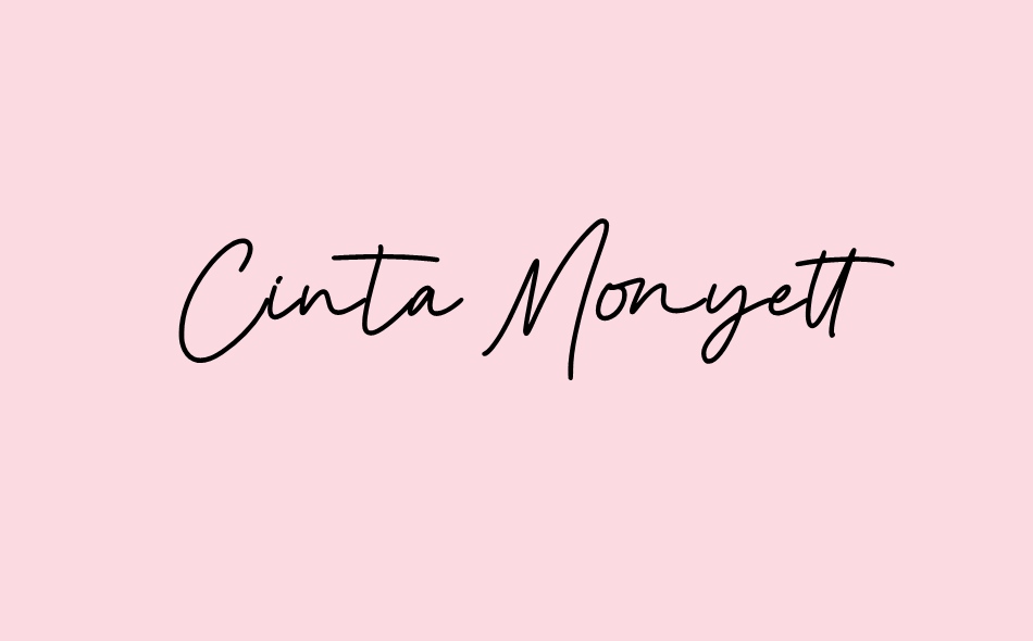 Cinta Monyett font big