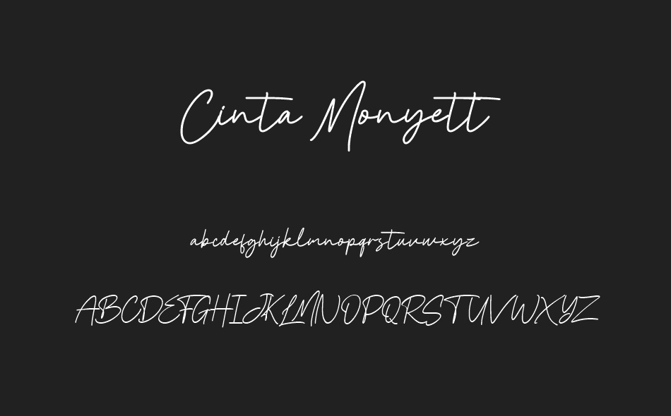 Cinta Monyett font