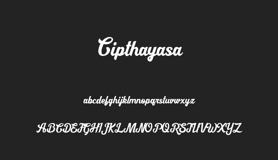 Cipthayasa font