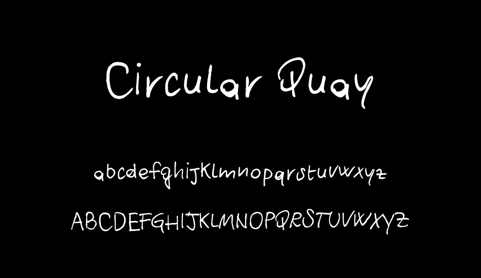 Circular Quay font