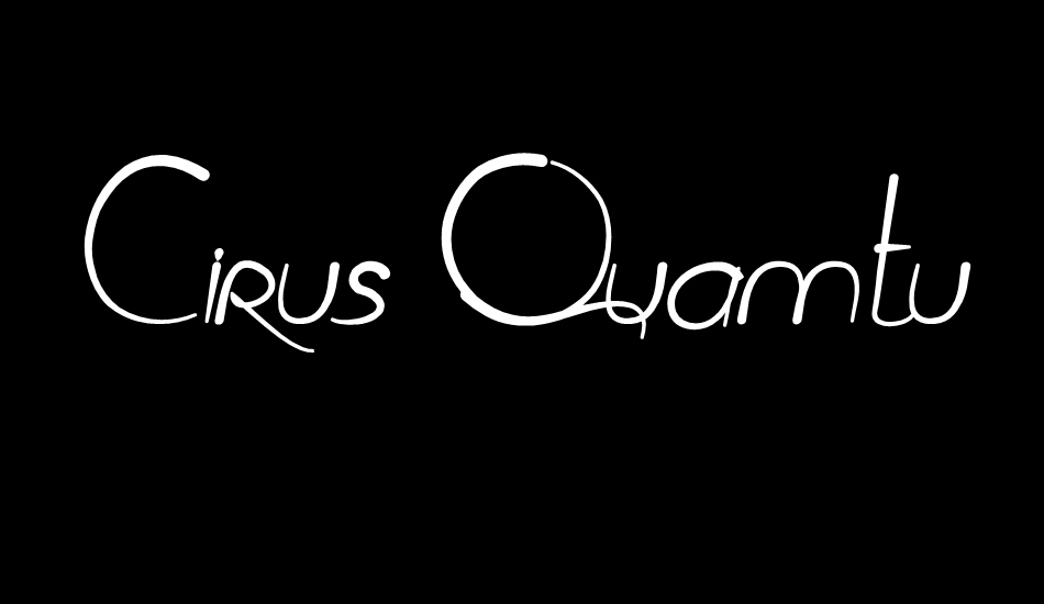 Cirus Quamtum Solace font big