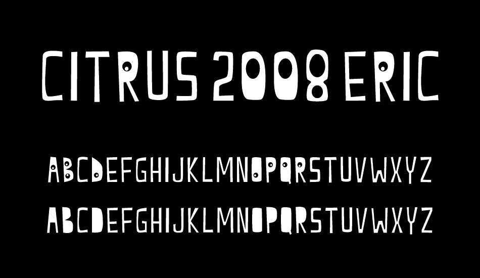 citrus 2008 eric wiryanata font