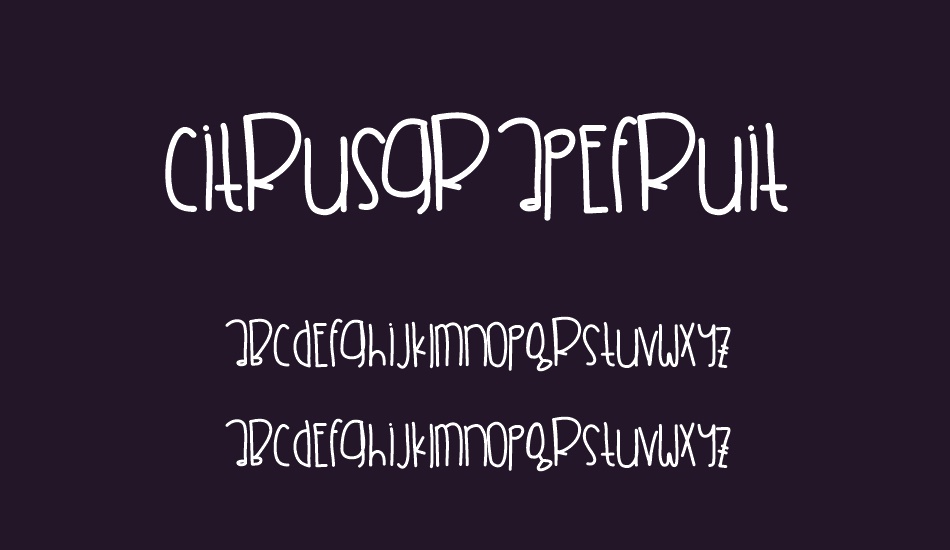 CitrusGrapefruit font