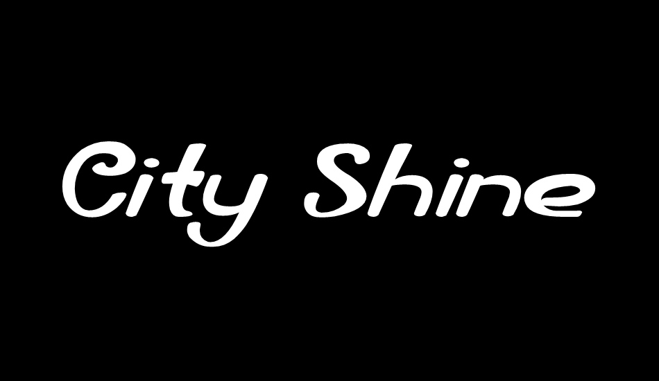 City Shine font big