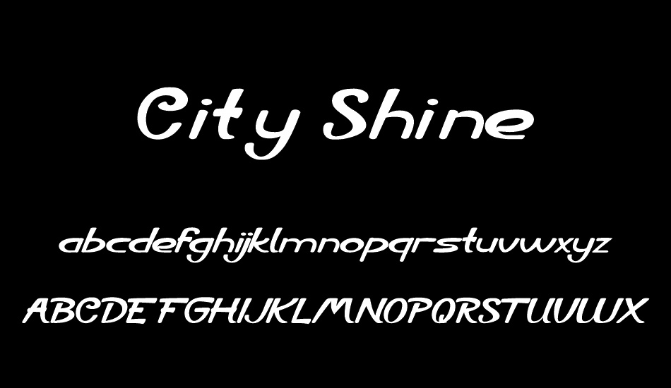 City Shine font