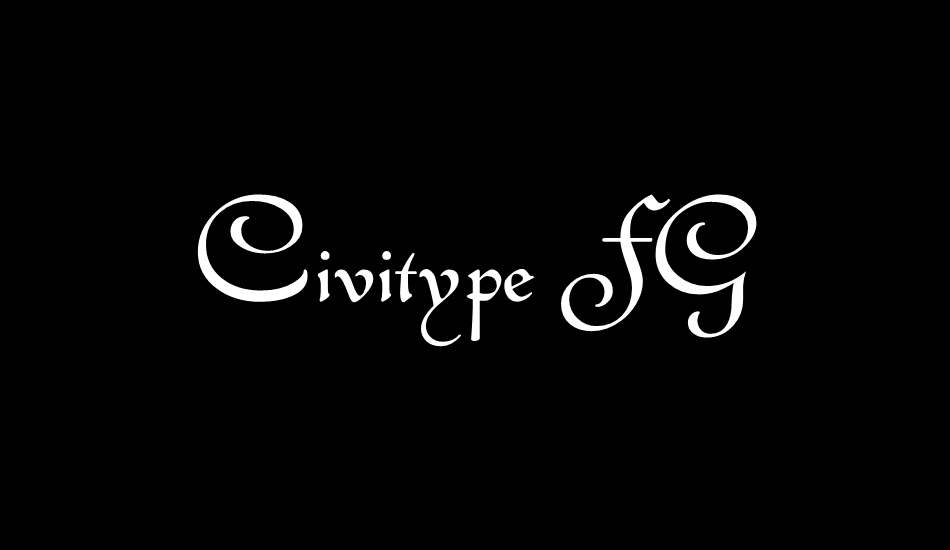 Civitype FG font big