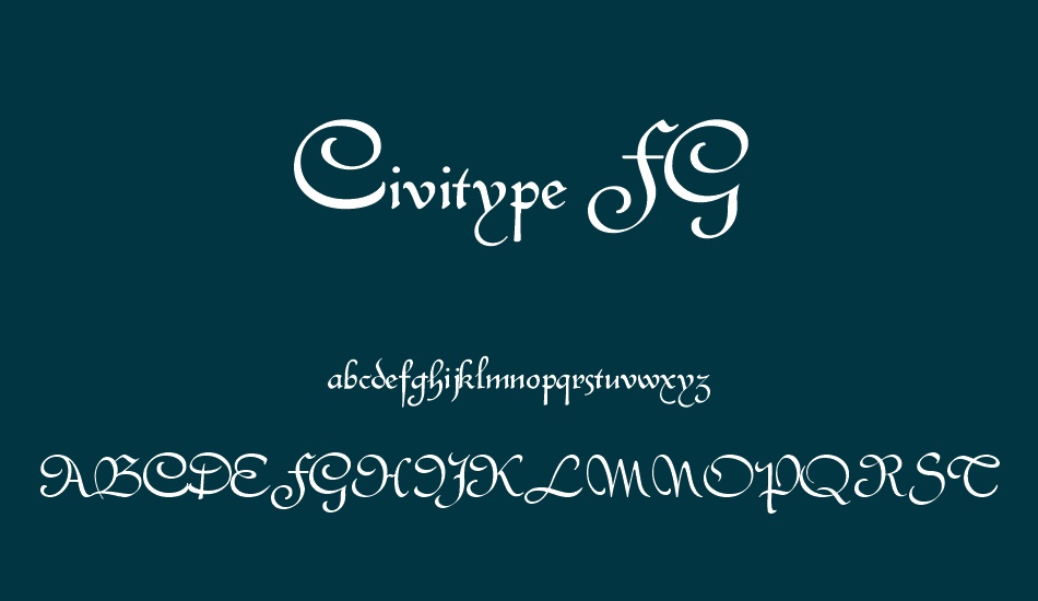 Civitype FG font