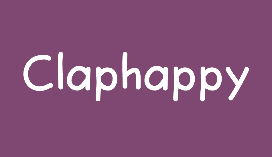 Claphappy font big