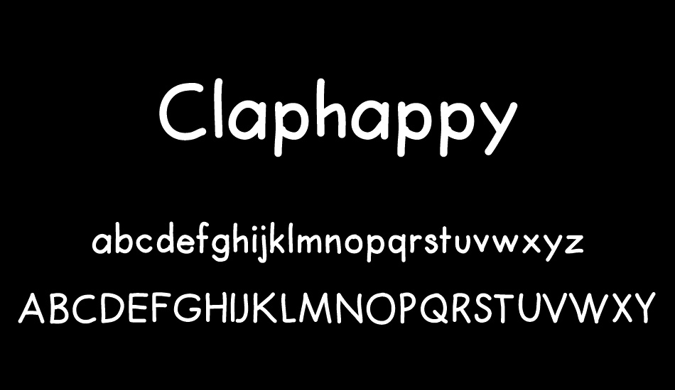 Claphappy font