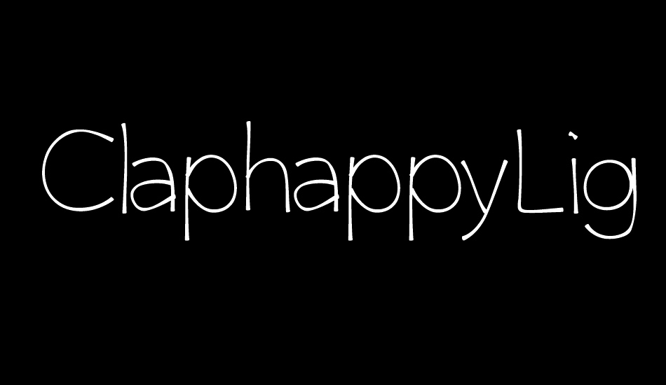 ClaphappyLight font big