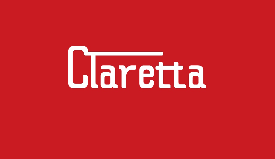 Claretta font big