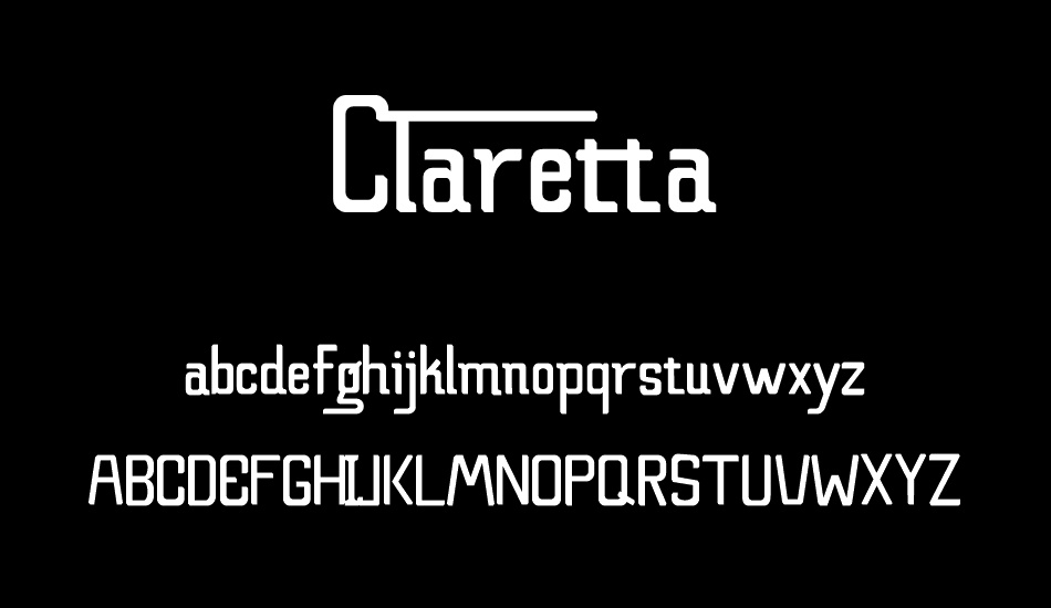 Claretta font