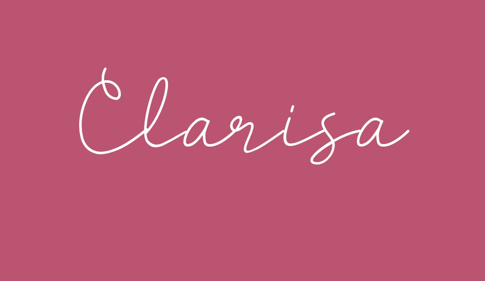 Clarisa font big