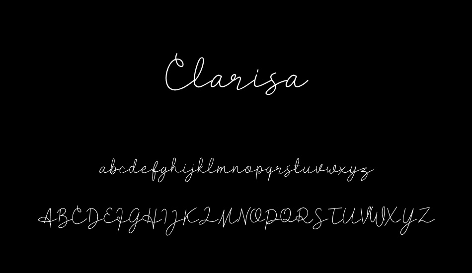 Clarisa font